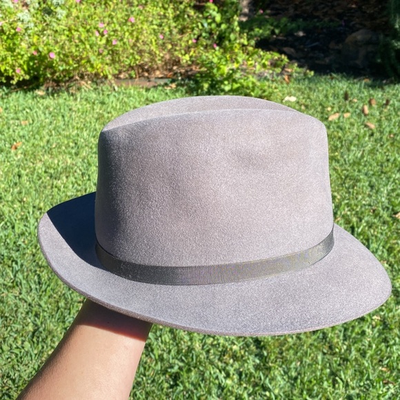Linea Italiana Borsalino Genuine Fur Felt Fedora Modello Depositato 1857 Italia - Picture 8 of 16